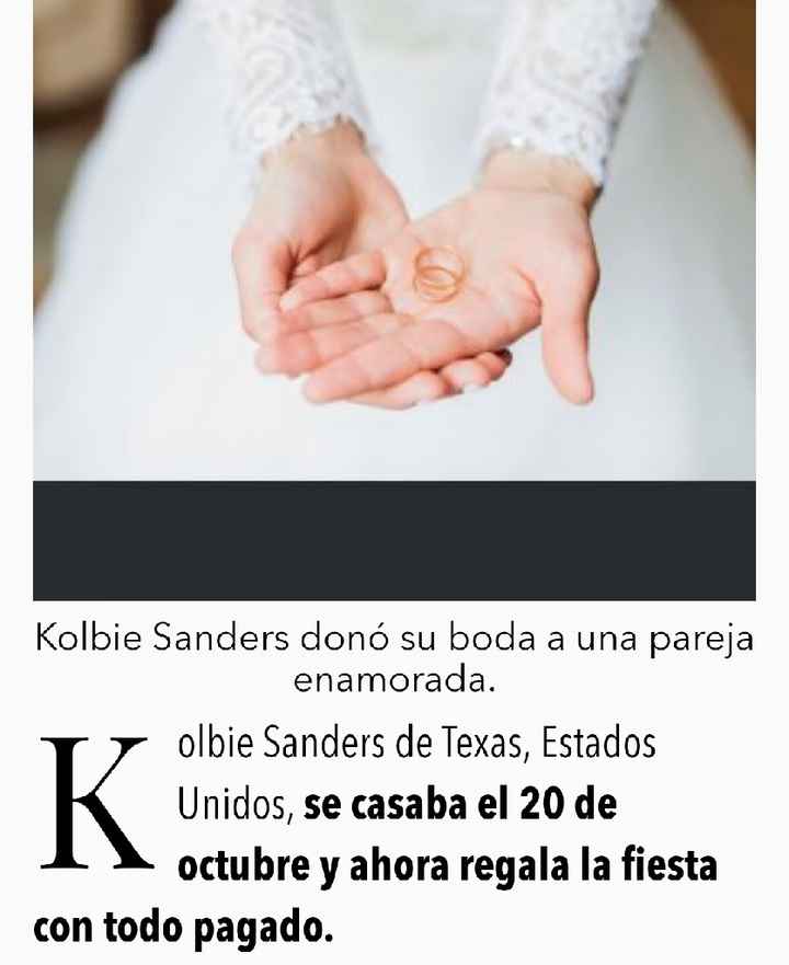 Mujer cancela boda y dona todo a pareja enamorada - 2