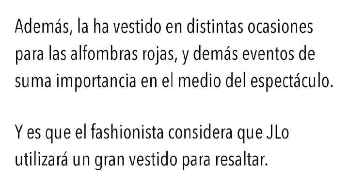 Jennifer López Revela cómo será su vestido de novia - 10