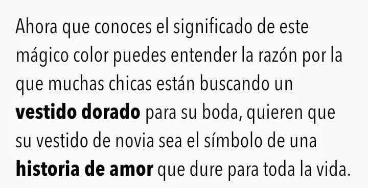 Vestido de Novia Dorado! y su significado. Qué belleza! - 5