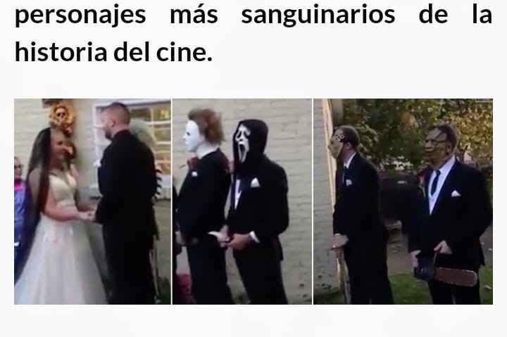 Novios se casan  de verdad con Temática de Halloween! - 9