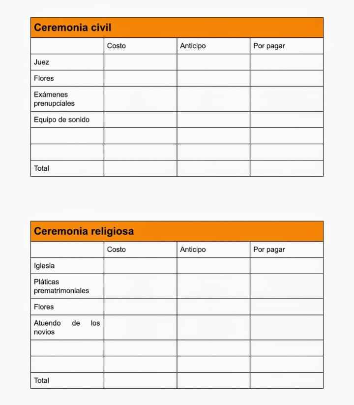 Donde puedo conseguir una agenda de organización de boda - 10