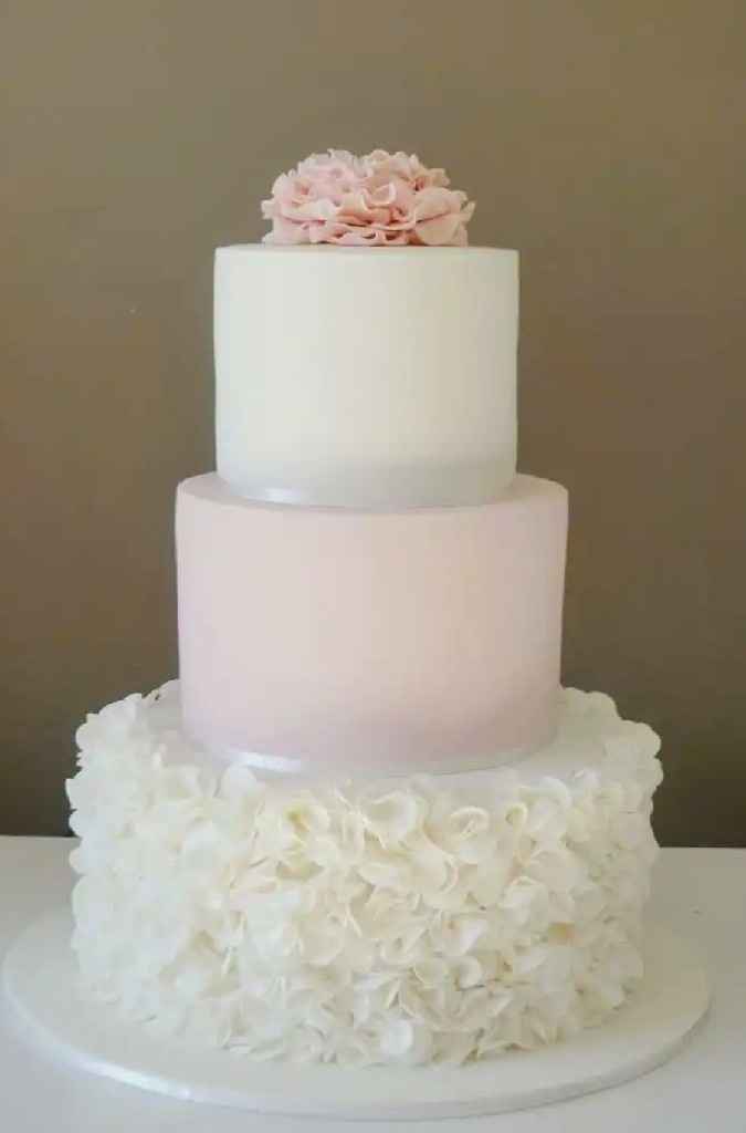 Pasteles blancos para bodas. Combinados en colores o blanco puro! - 30