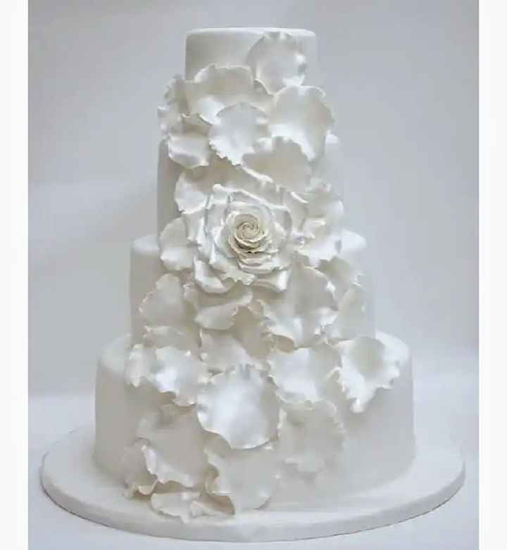 Pasteles blancos para bodas. Combinados en colores o blanco puro! - 31