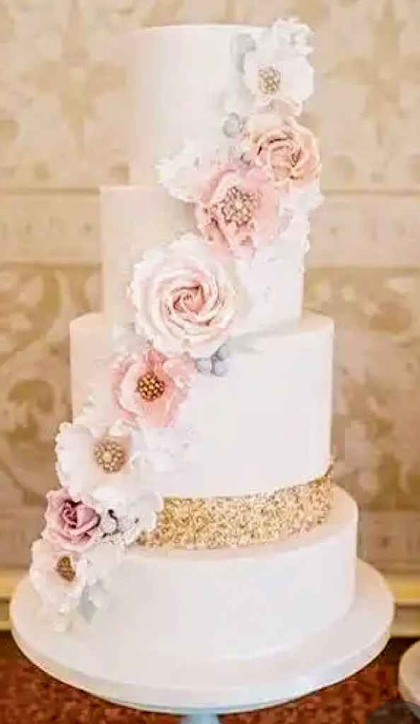 Pasteles blancos para bodas. Combinados en colores o blanco puro! - 33