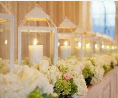 Farolitos con velas, centros de mesa - 3