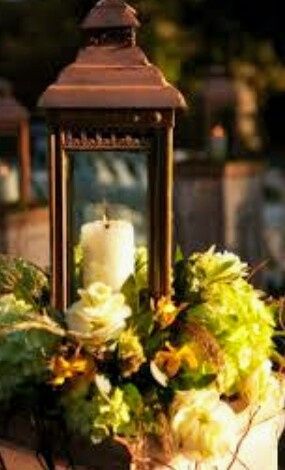 Farolitos con velas, centros de mesa - 4