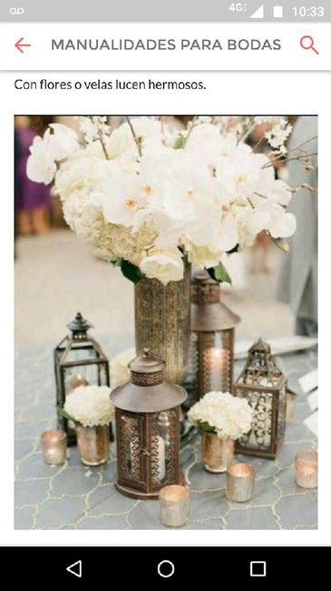 Farolitos con velas, centros de mesa - 9