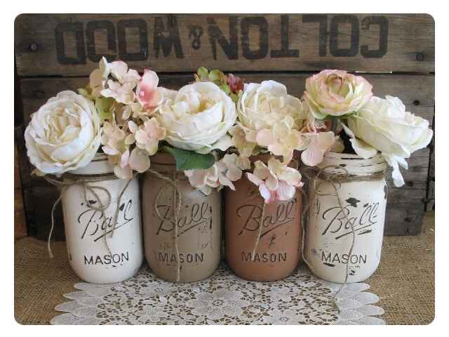 Mason jars...boda vintage - 25
