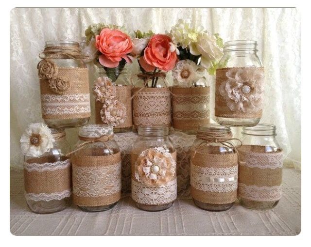Mason jars...boda vintage - 9