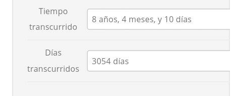 ¿Cuántos días llevan juntos? 