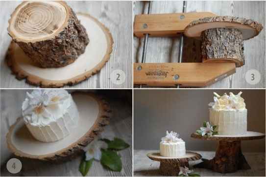 Un pastel de madera