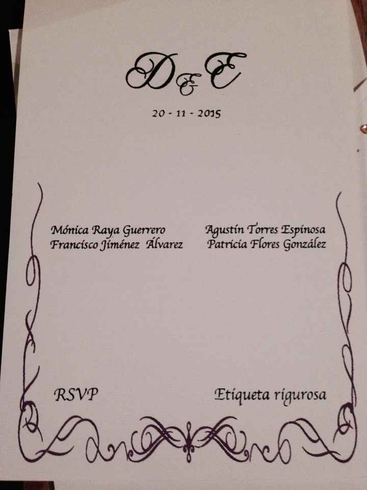 Al fin... llegaron las invitaciones y en viernes ? - 7