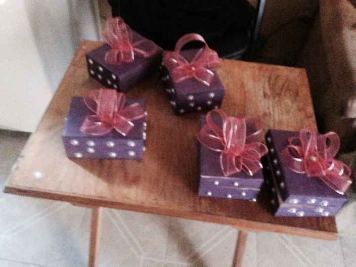 Cajitas para las damas de honor diy - 1