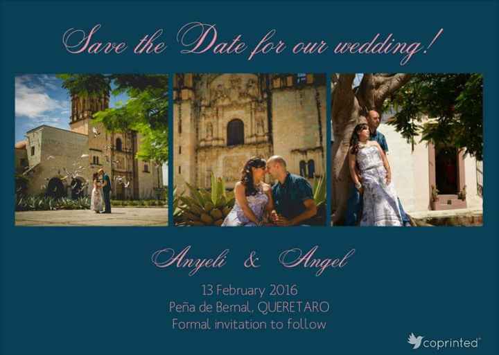 Opiniones para nuestro save the date - 1