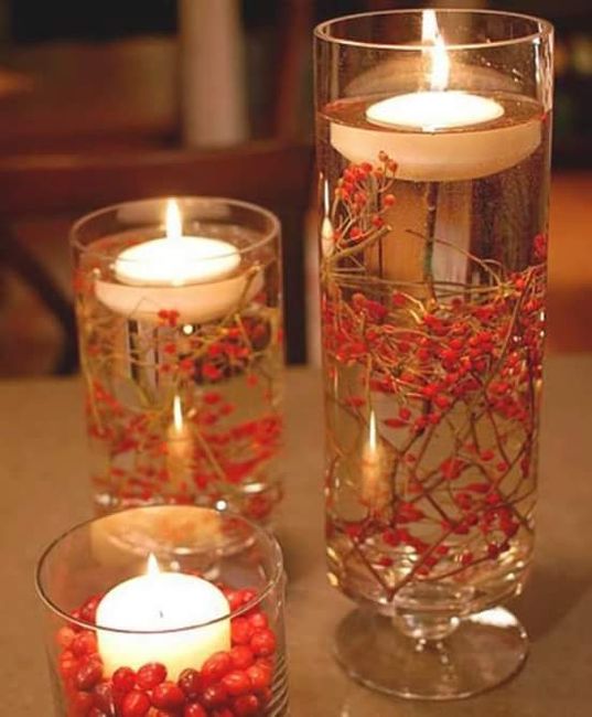Centros de mesa con velas - 3