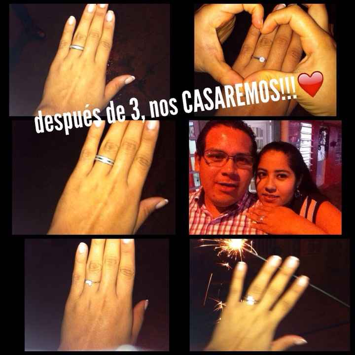 Dos anillos de compromiso y dos de promesa - 1