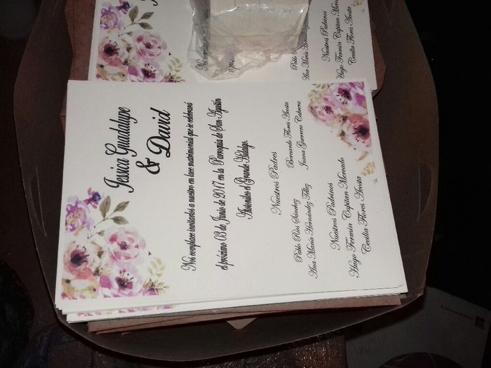 Ya tengo invitaciones!!! - 2