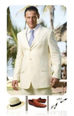 Trajes de lino para el novio 🕶🌊🌴 10