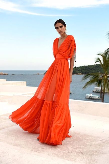 Vestidos para damas de honor color naranja - Foro Moda Nupcial - bodas