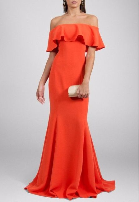 Vestidos para damas de honor color naranja 10