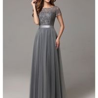 Vestido Gris Oxford