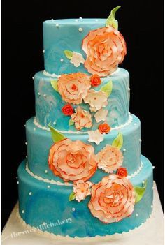 pastel en los colores de la boda <img class=