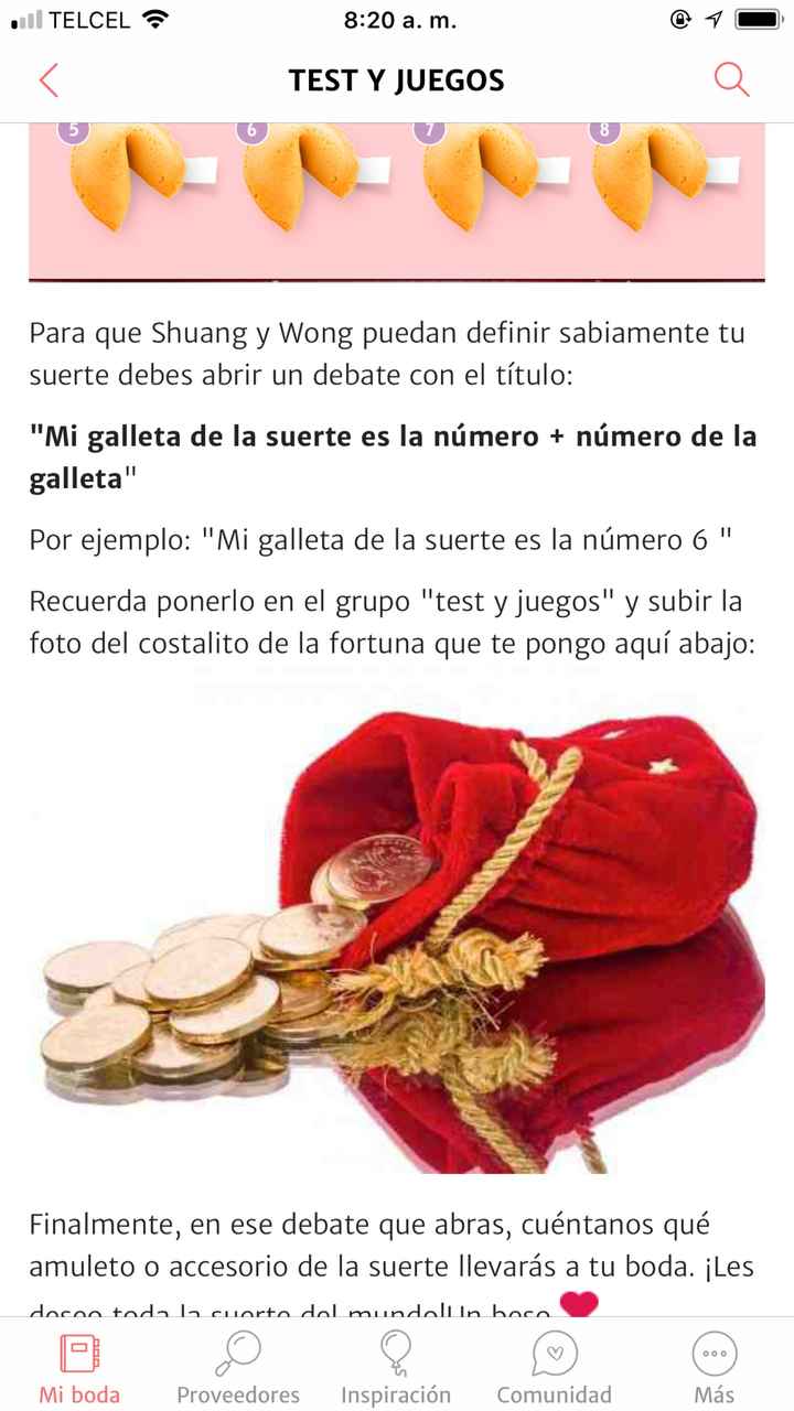 🥠 Escoge la galleta y descubre tu suerte. - 1