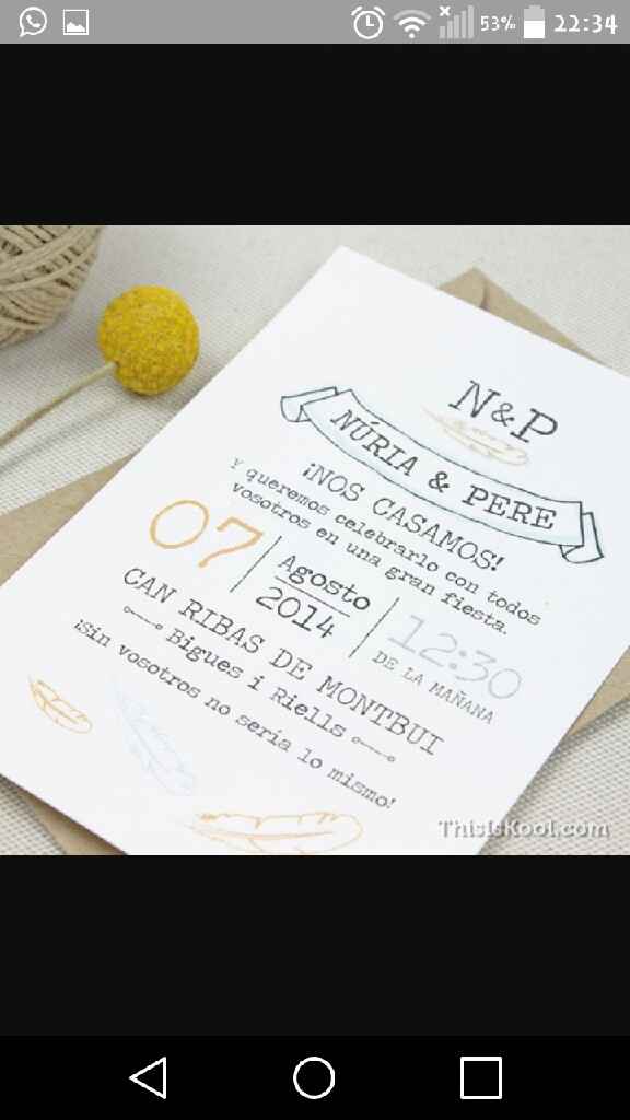 Invitaciones sin ceremonia religiosa... pido su ayuda! - 1