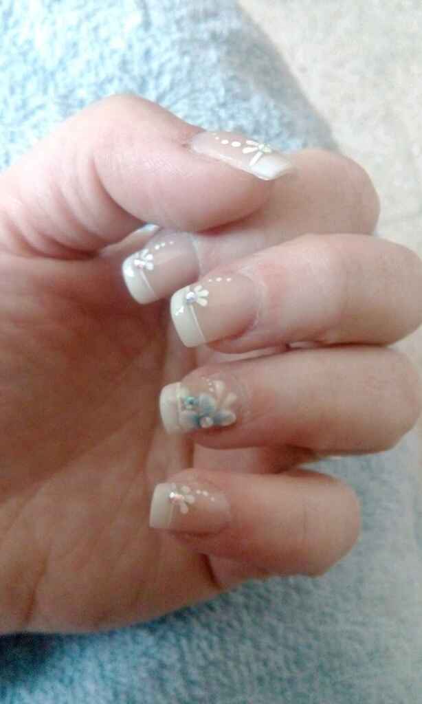 Mis uñas para mi gran dia listas - 1