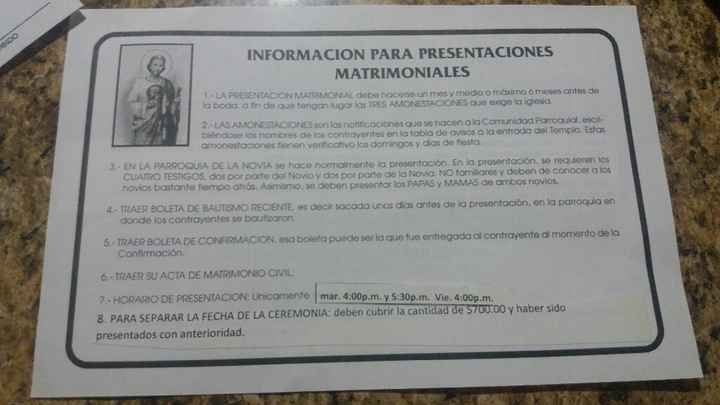 Presentacion matrimonial por la iglesia - 1