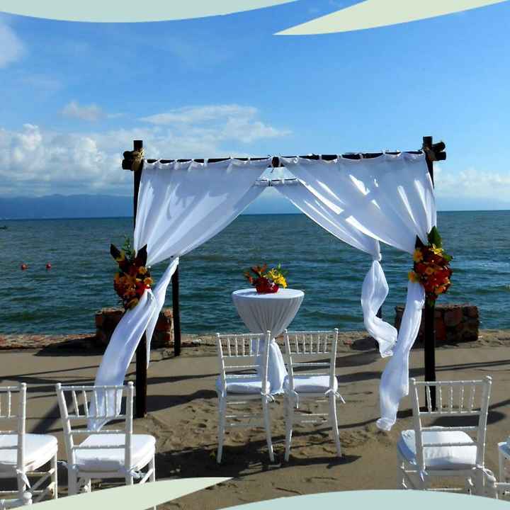 Les presentó mi boda al civil en la playa - 1