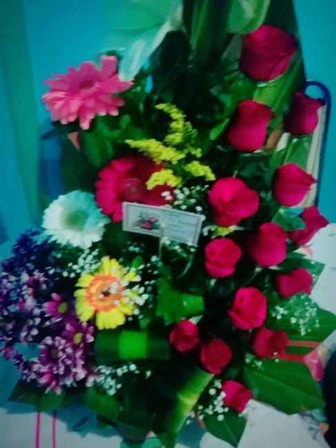 el arreglo que me dio mi novio