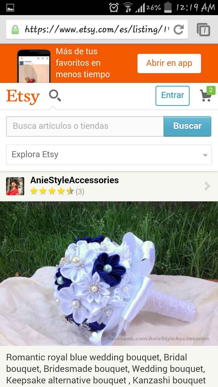 Ramo de novia kanzashi - 3