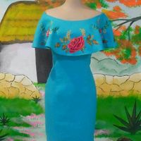 Vestidos para damas verde esmeralda - 1
