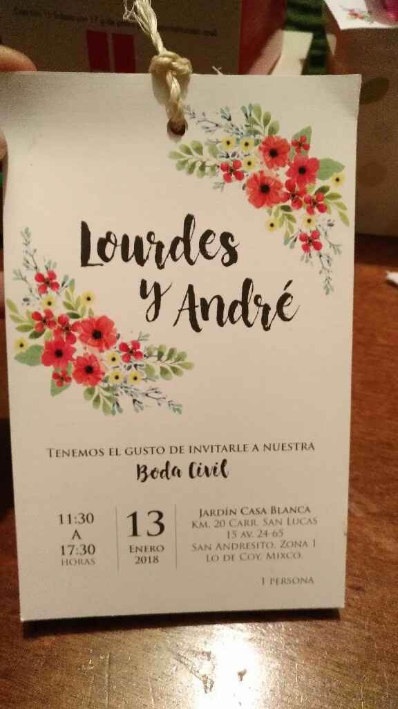 Invitaciones boda civil - 1