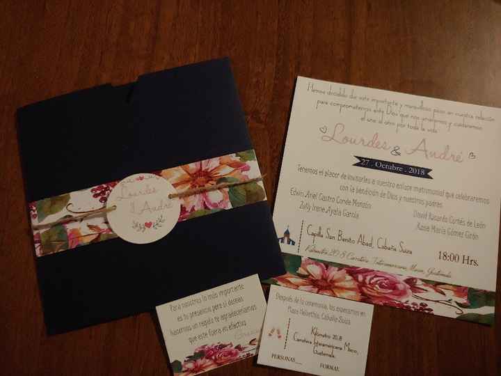 Mis invitaciones 🙂💜 - 1