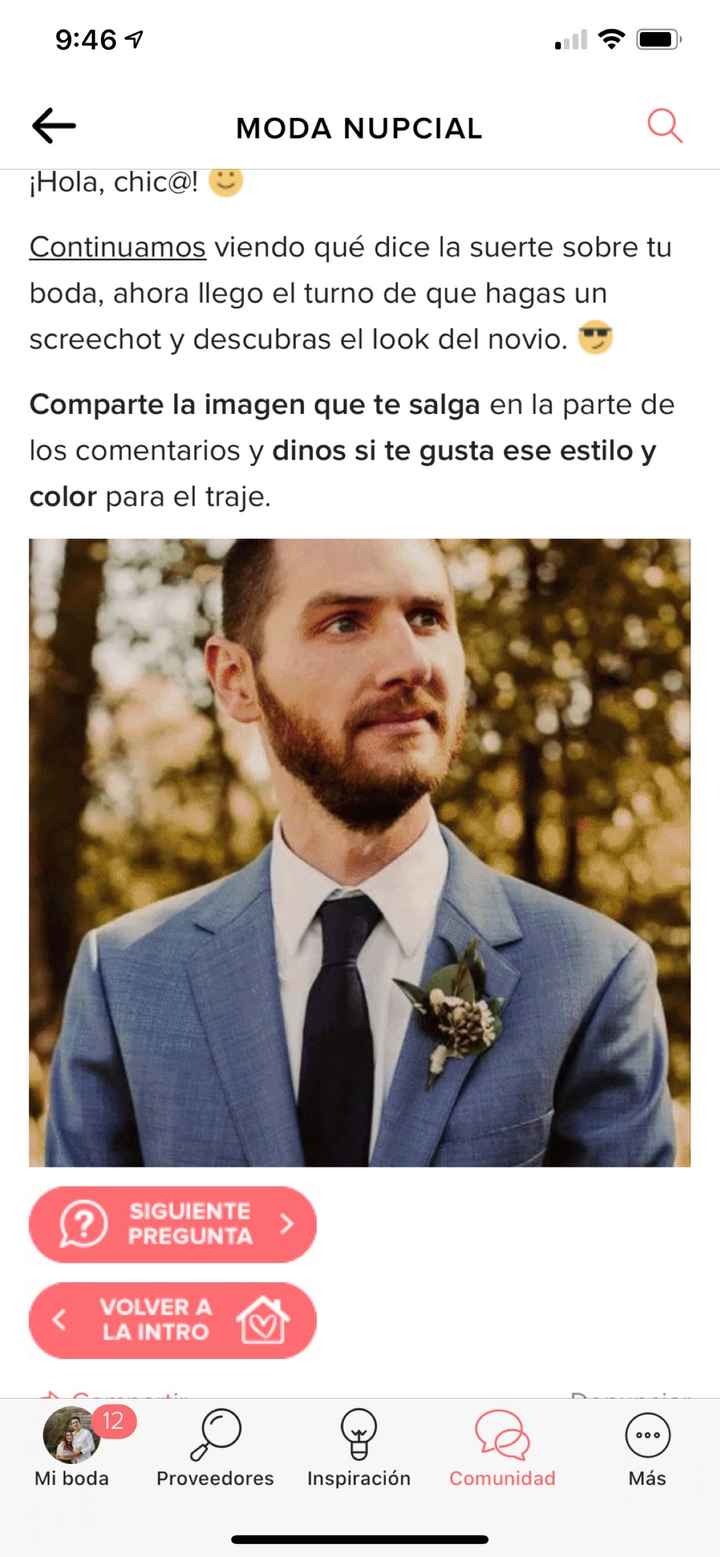 Haz screenshot y descubre el look de novio - 1