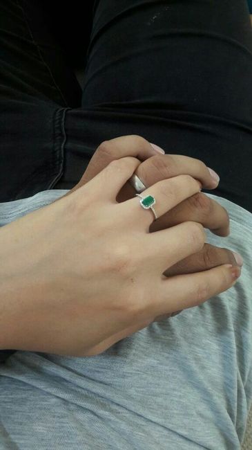 ¿blanco o amarillo? Anillo de compromiso 4