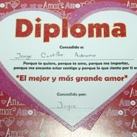 Diploma que se ganó mi novio