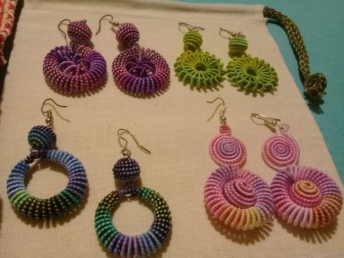 Aretes artesanales