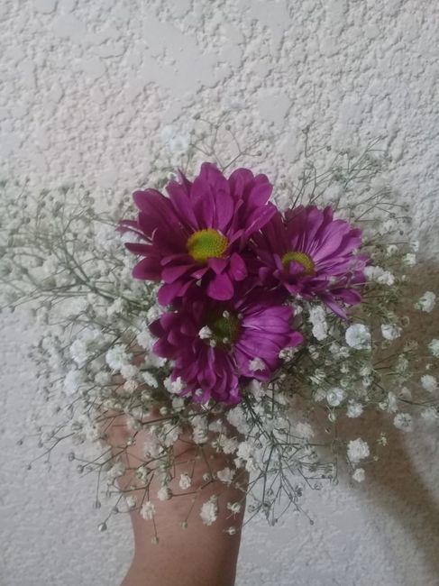 Prueba de mi ramo y boutonniere de mi fm 3