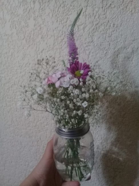 Prueba de mi ramo y boutonniere de mi fm 4