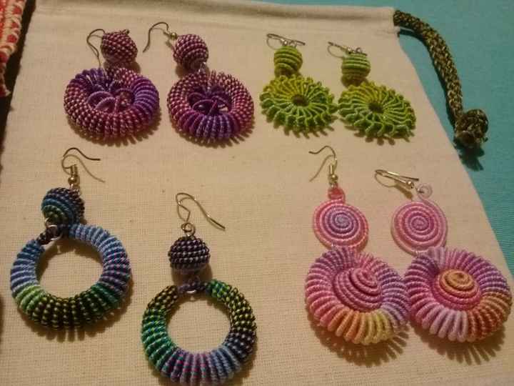 Aretes artesanales