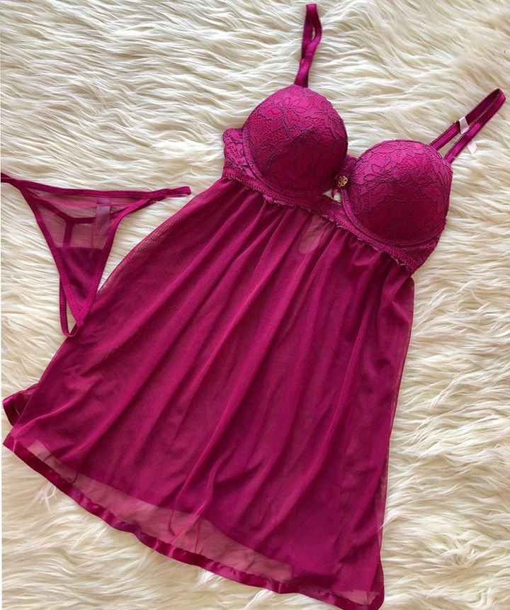 Baby Doll con push-up (magenta)
