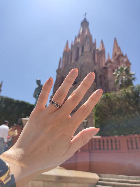 ¡Anillo de compromiso en azul! 8