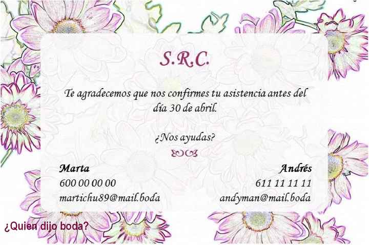 Confirmación de asistencia - 1