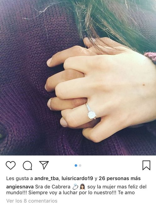 Como anunciaron su compromiso en redes sociales - 1