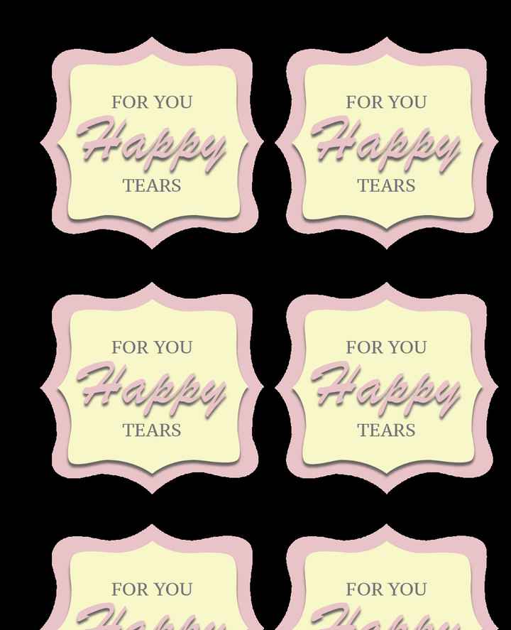 Plantilla lagrimas de felicidad