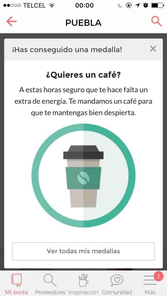 Wii!! mi medalla del café ☕️ - 1