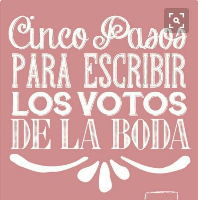 Pasos para escribir los votos - 1